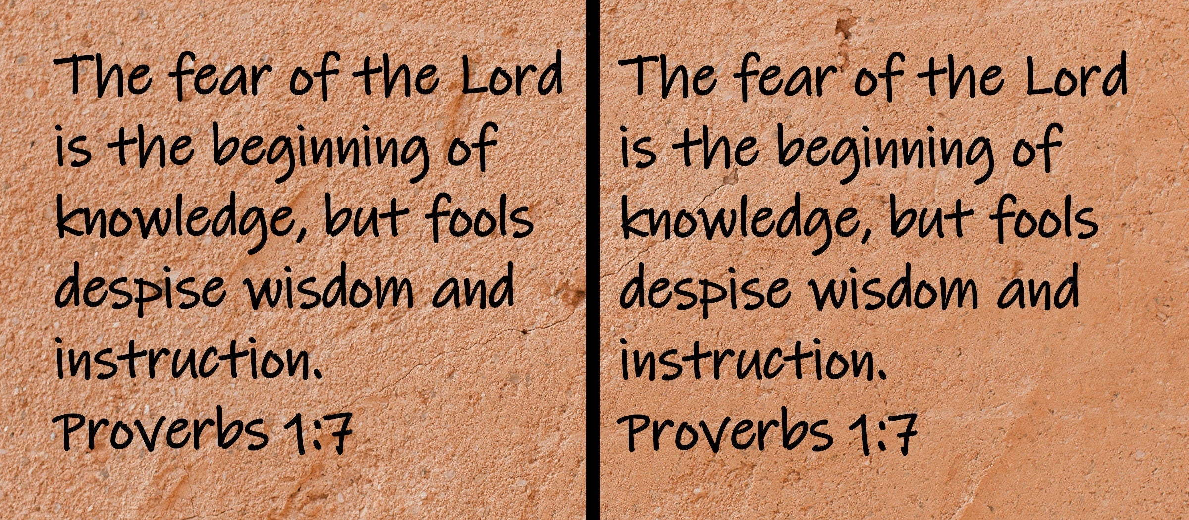 The fear of the Lord is the beginning of knowledge, but fools despise wisdom and instruction.  Proverbs 1:7
