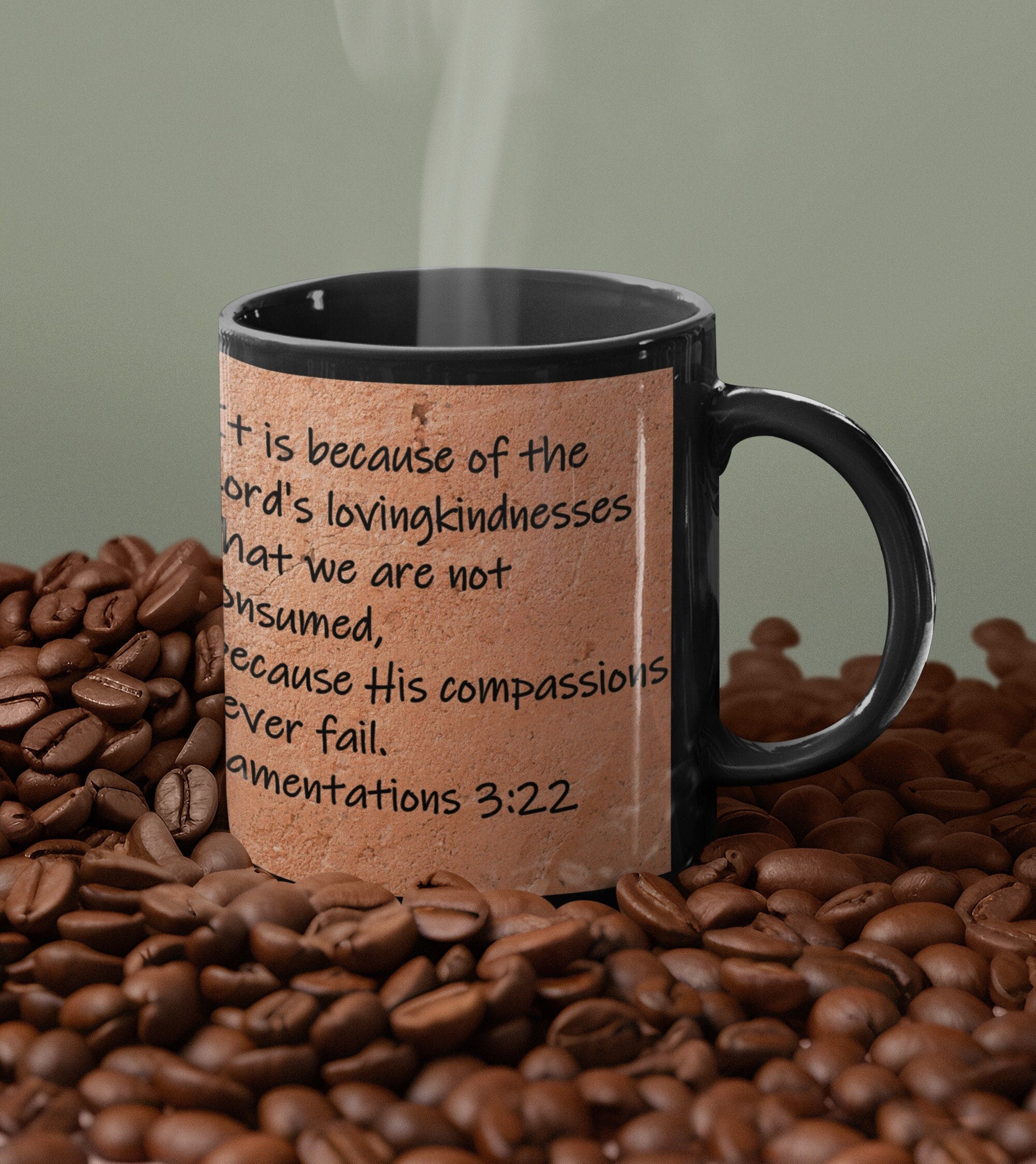 It is because of the Lord's lovingkindness that we are not consumed, because His compassions never fail. Lamentations 3:22