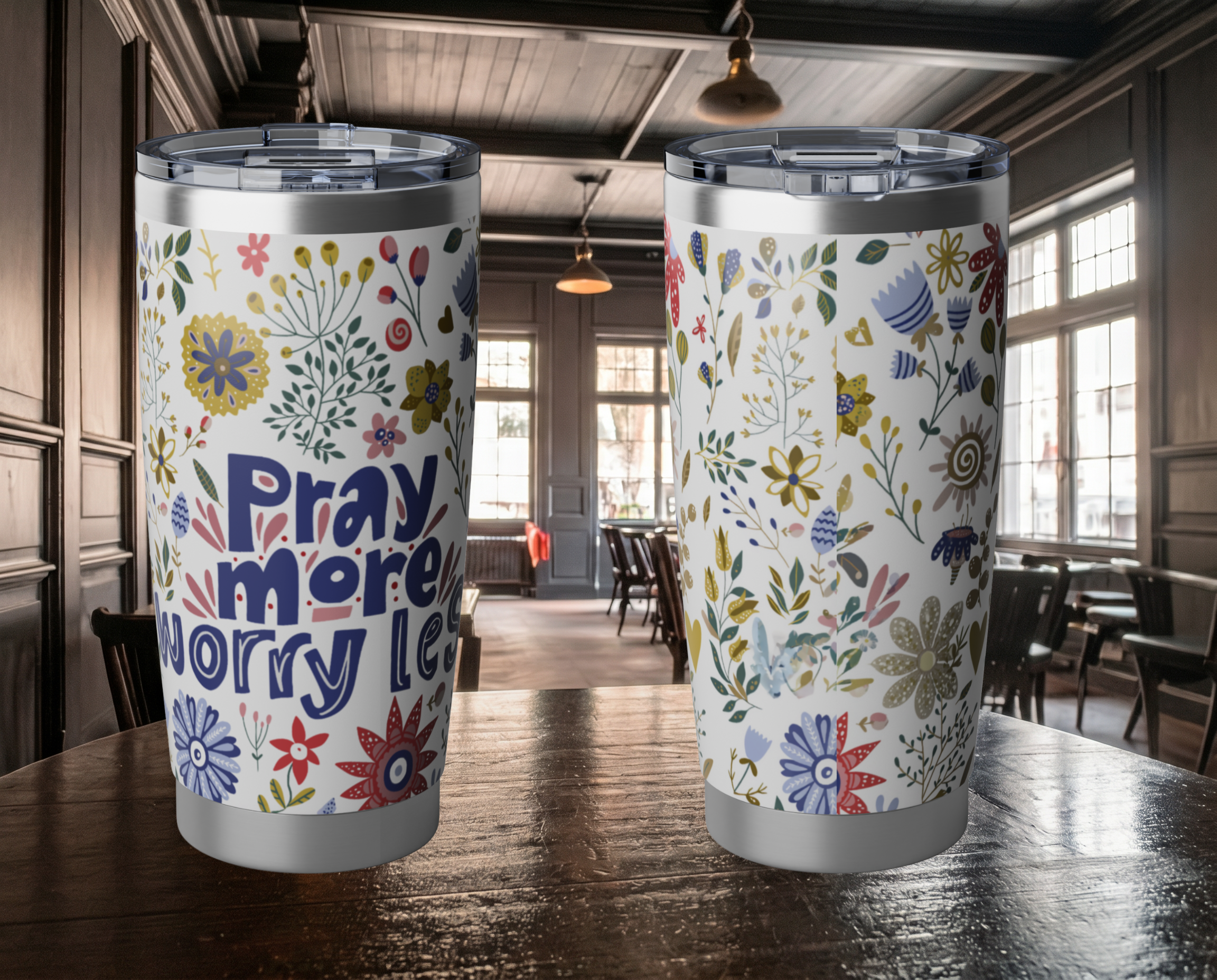 Pray More, Worry Less - 20oz Tumbler