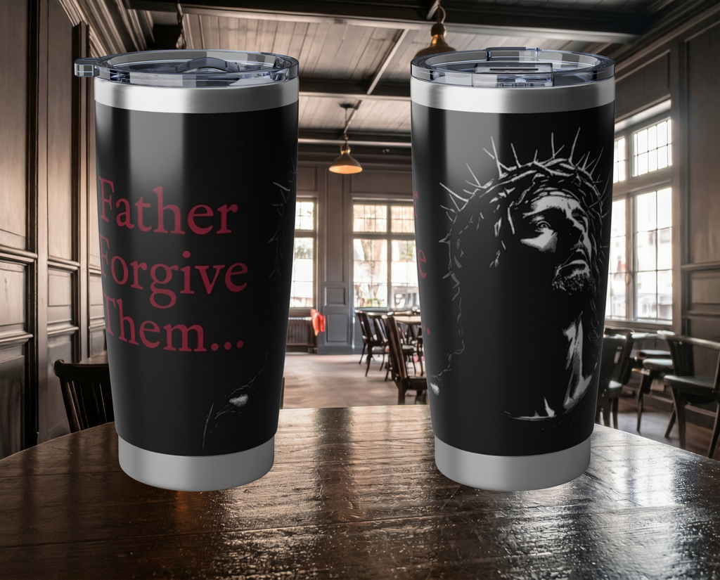 Jesus Crown of Thorns 20oz Tumbler — Faith Over Fear Travel Mug
