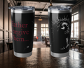 Jesus Crown of Thorns 20oz Tumbler — Faith Over Fear Travel Mug