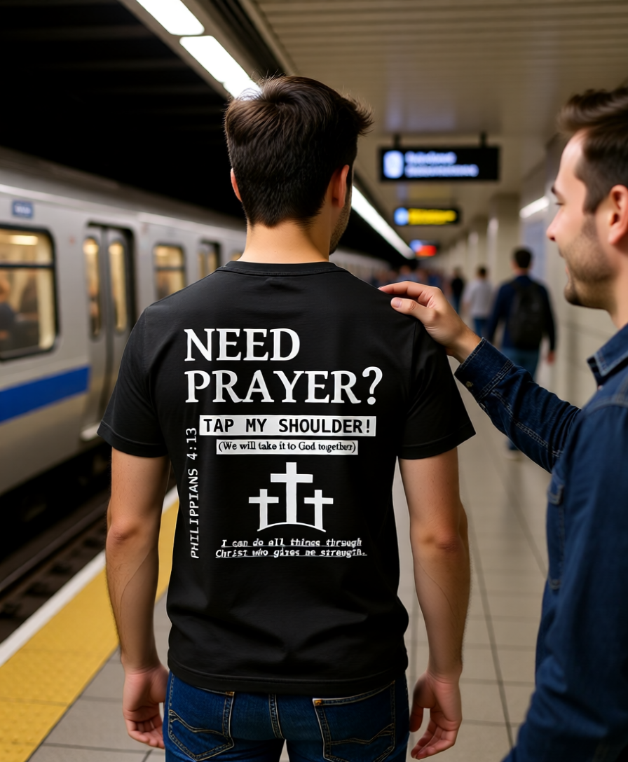 Need Prayer?  Tap My Shoulder.