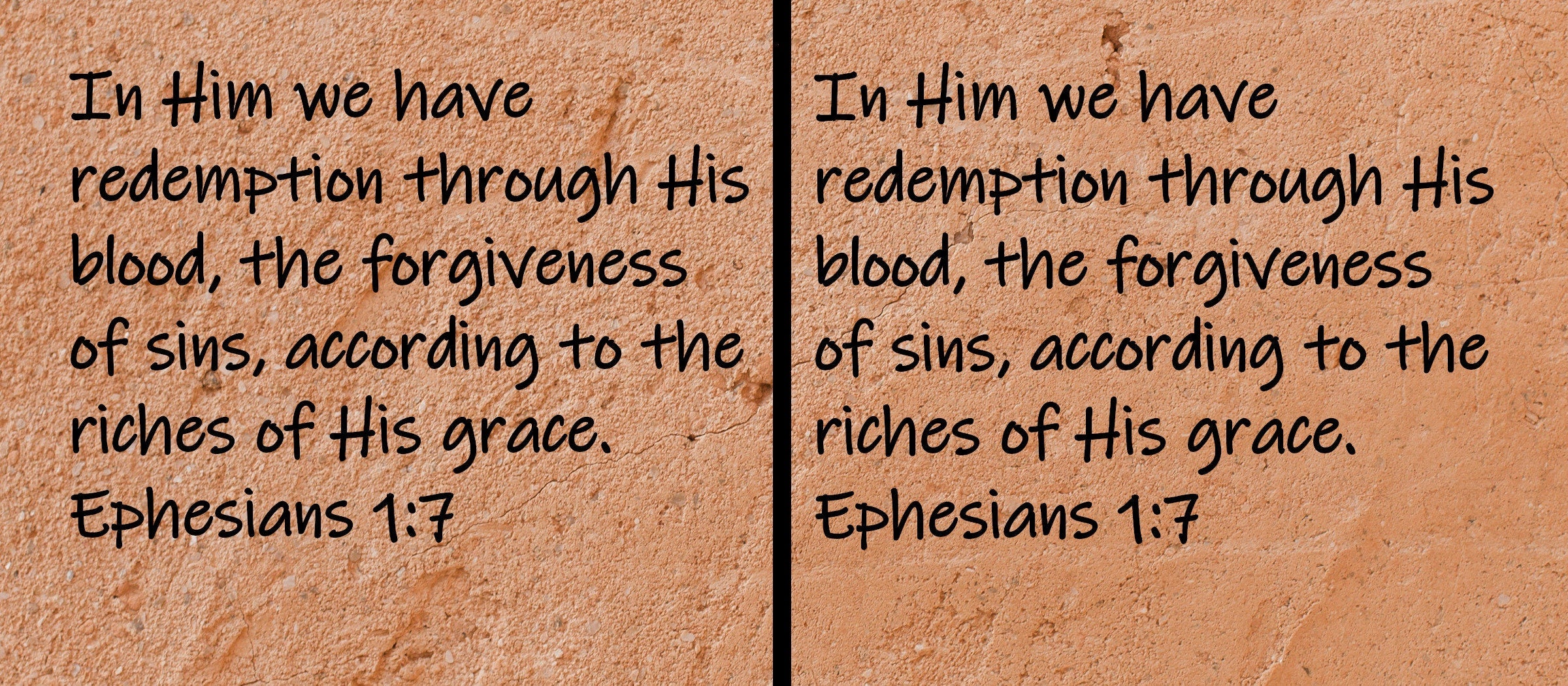 In Him we have redemption through His blood, the forgiveness of sins, according to the riches of His grace.  Ephesians 1:7