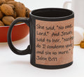 She said, "No one, Lord."  And Jesus said to her, "Neither do I condemn you; go and sin no more."  John 8:11