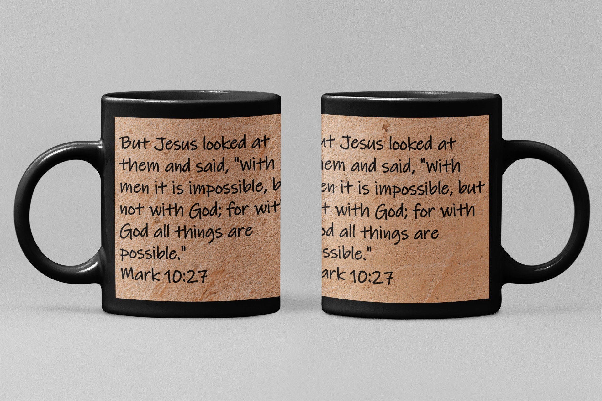 But Jesus looked at them and said, "With men it is impossible, but not with God; for with God all things are possible."  Mark 10:27