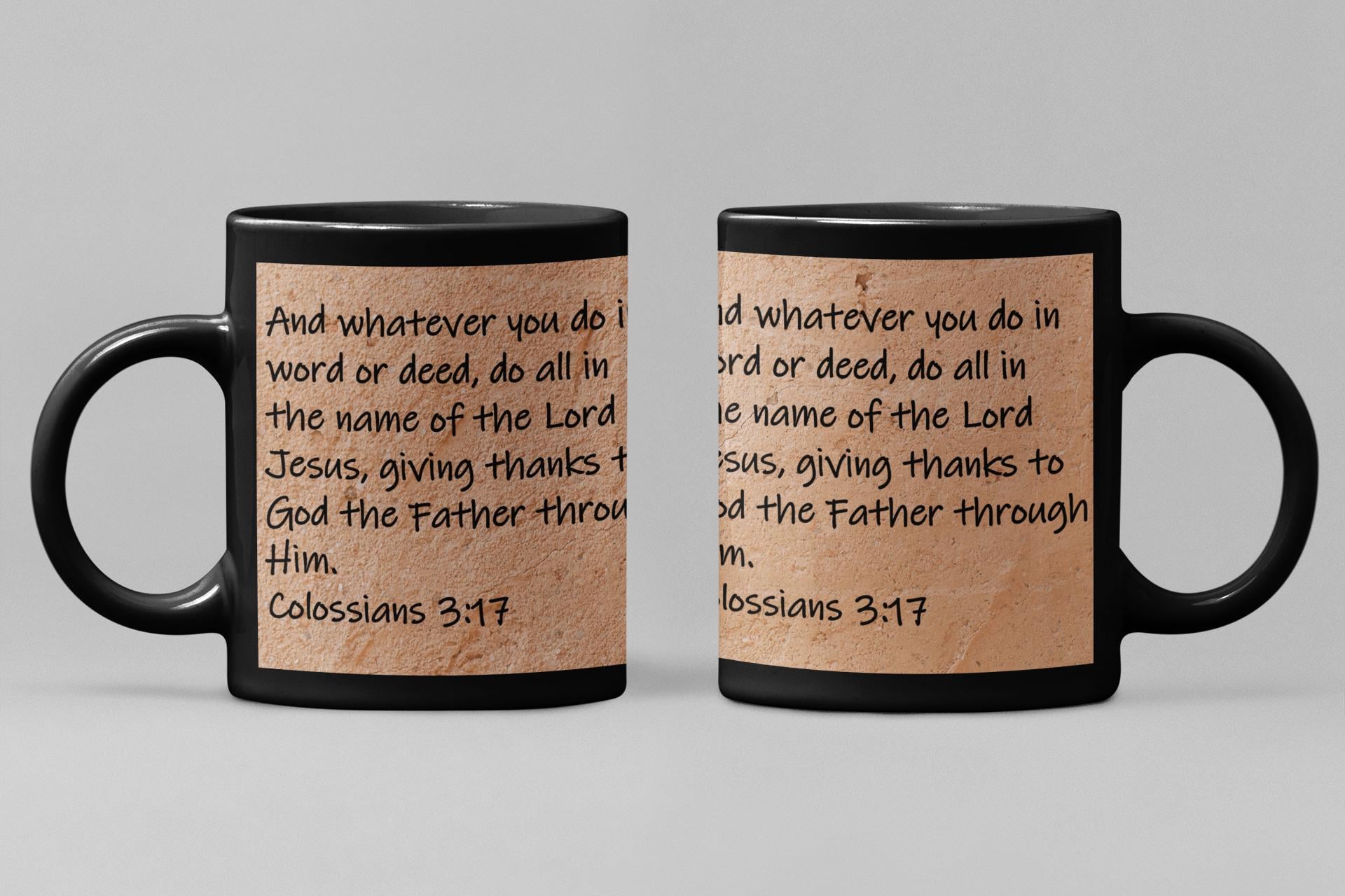 And whatever you do in word or deed, do all in the name of the Lord Jesus, giving thanks to God the Father through Him.  Colossians 3:17