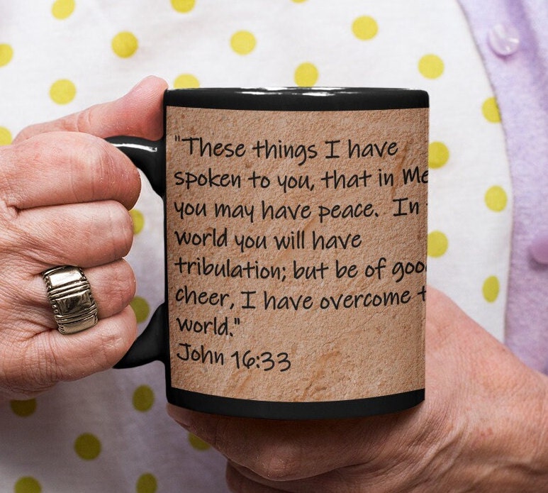 These things I have spoken to you, that in Me you may have peace. In the world you will have tribulation; but be of good cheer, I have overcome the world.  John 16:33