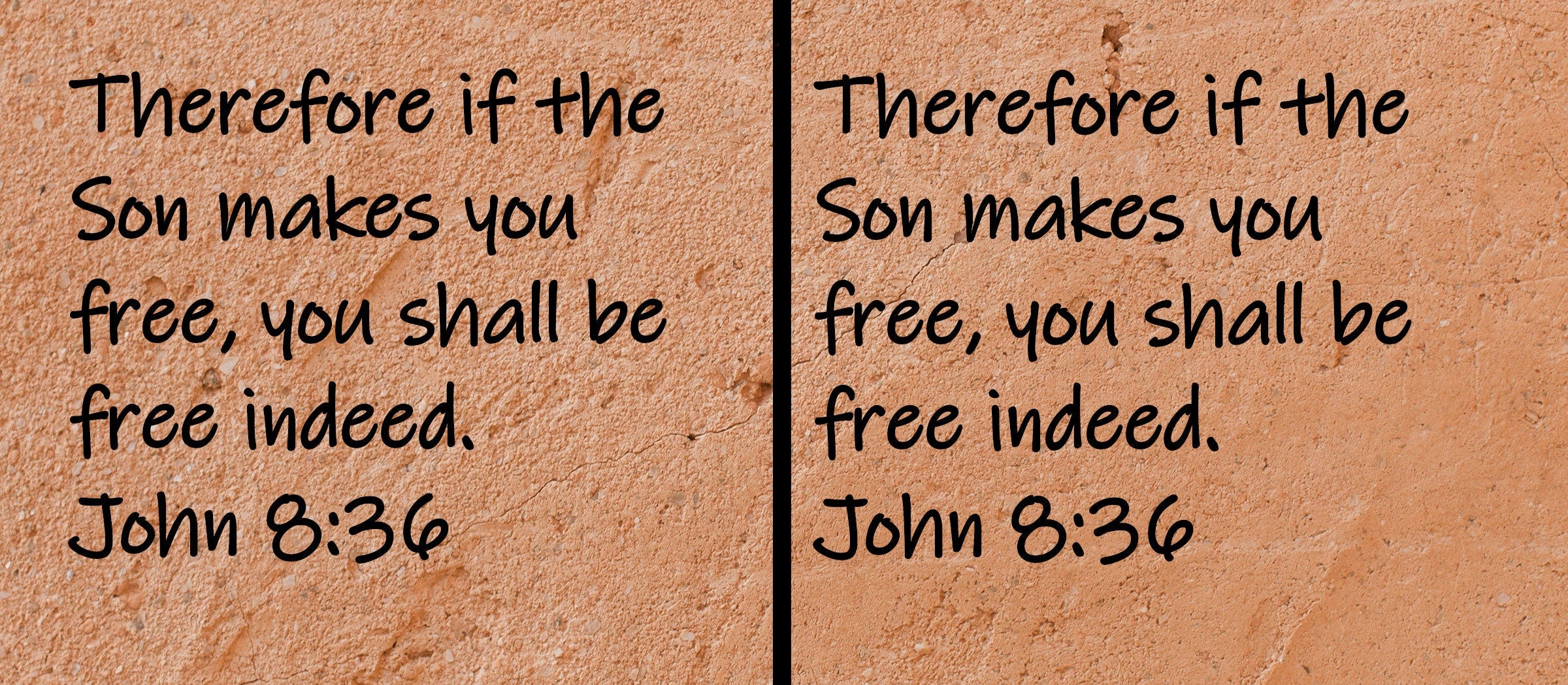 Therefore if the Son makes you free, you shall be free indeed.  John 8:36